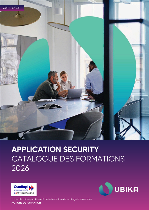 Couverture du catalogue des formations UBIKA 2026 — Application Security