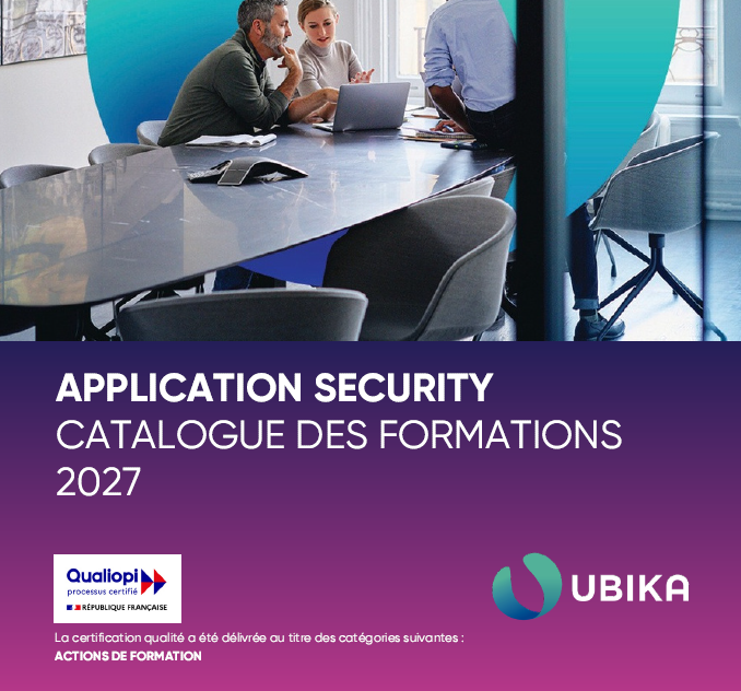 Couverture du catalogue des formations UBIKA 2027 — Application Security